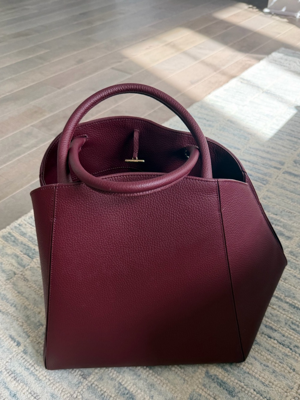 Cuyana Forma Satchel in Cherry - Picture 2 of 16
